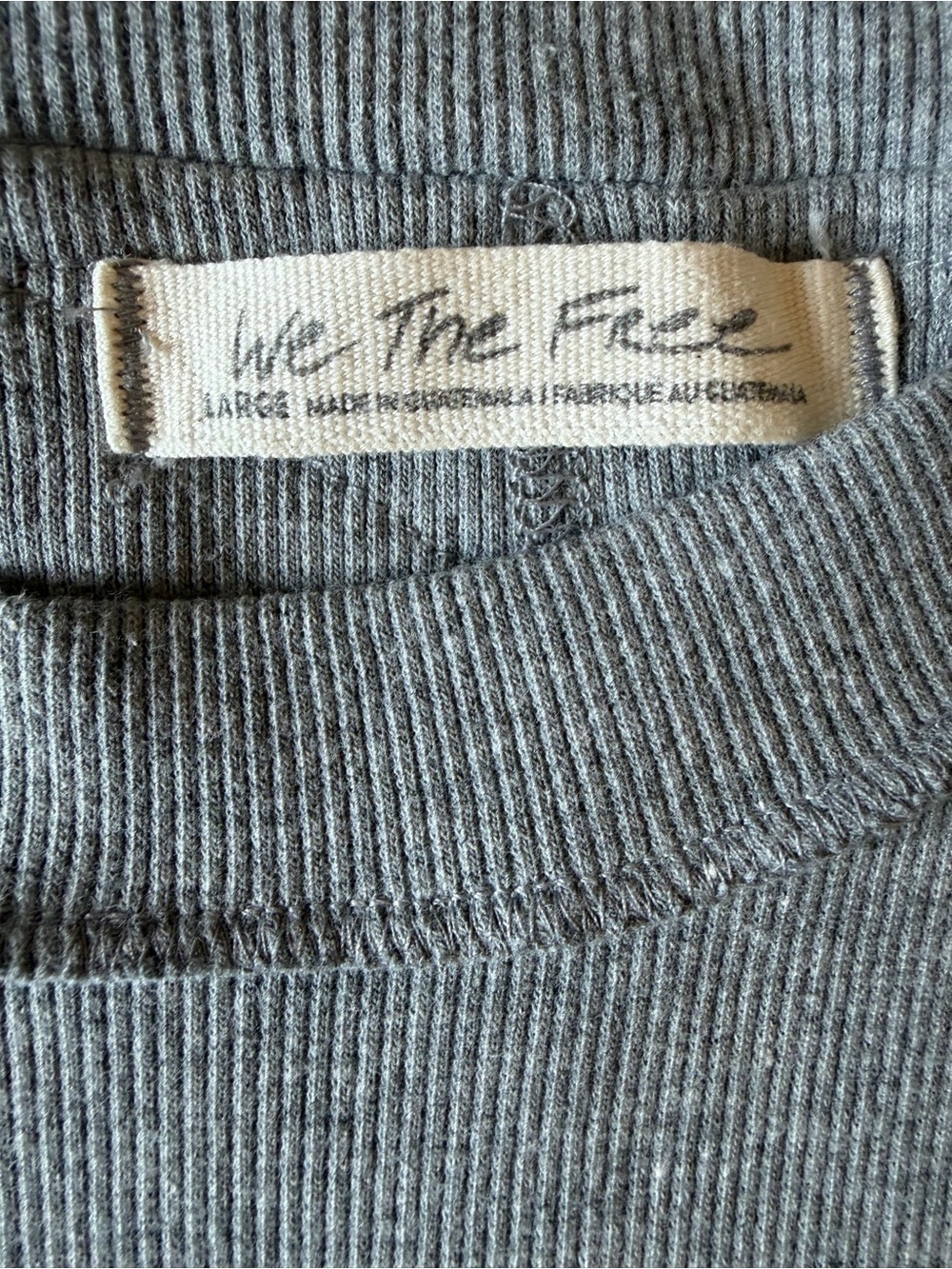 We the Free  Grey Kate Tank Large Like New - Picture 8 of 10